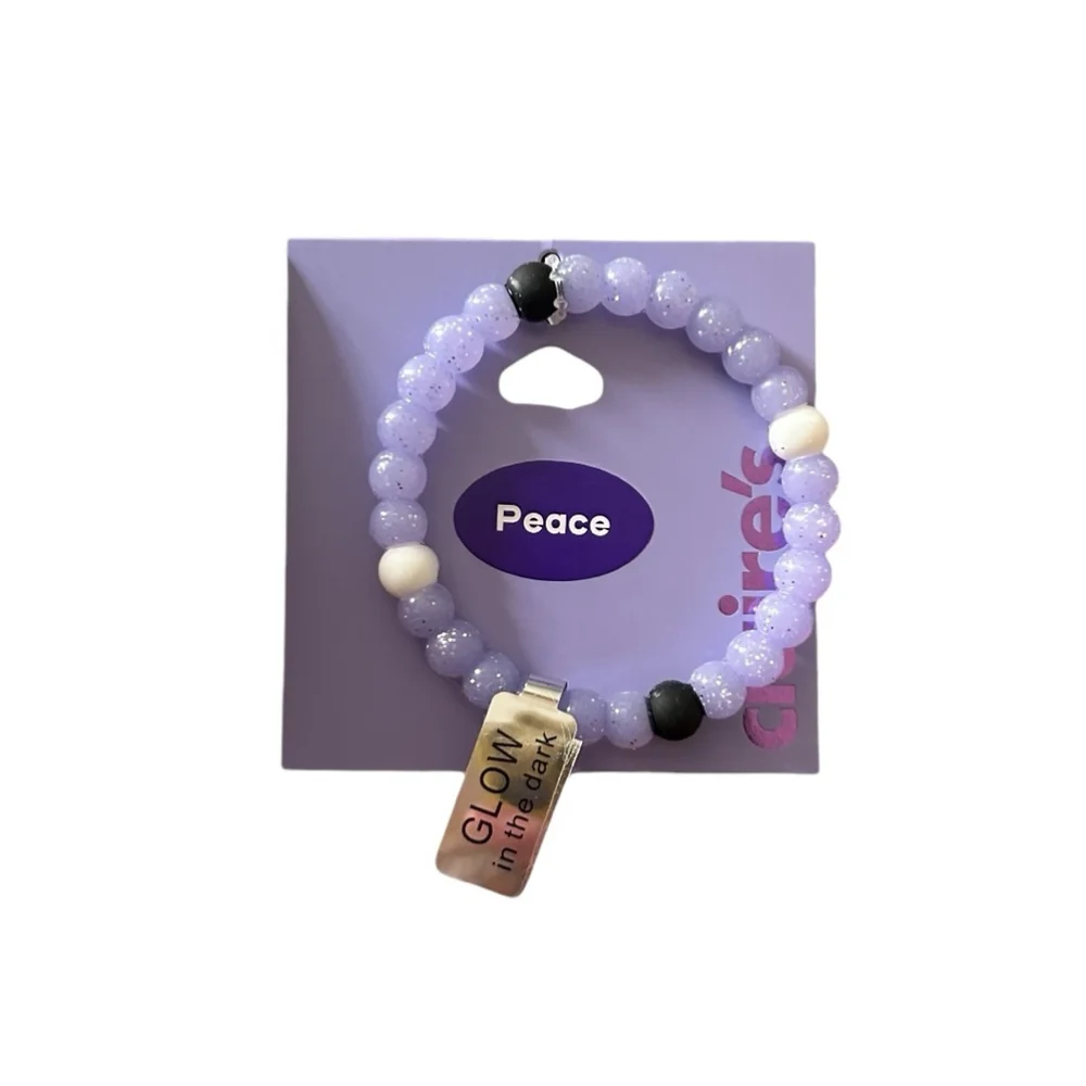 Women's Claire's Purple Glow in the Dark Bracelet - Picture 2 of 4